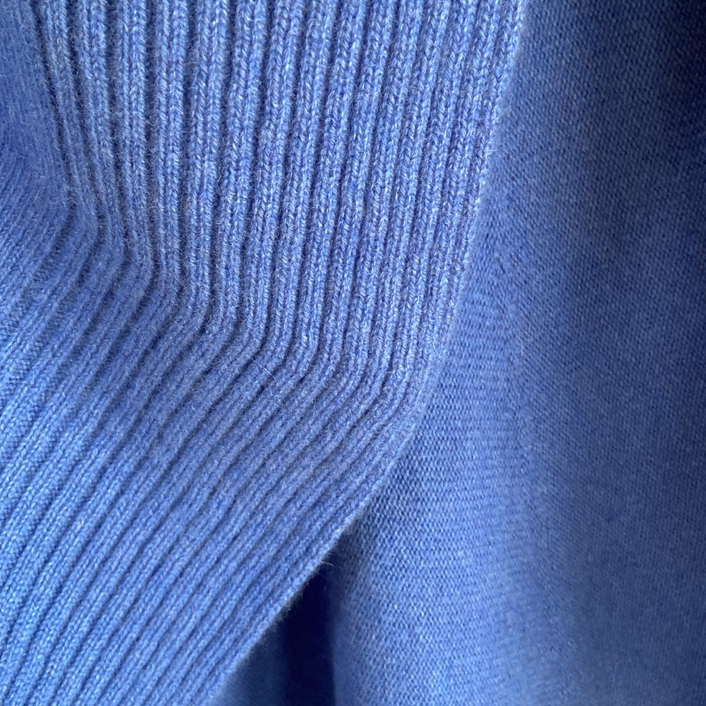 100% Cashmere Lora Piana Yarn Shawl Neck  Sweater Cardigan Made in Italy L - Picture 11 of 11
